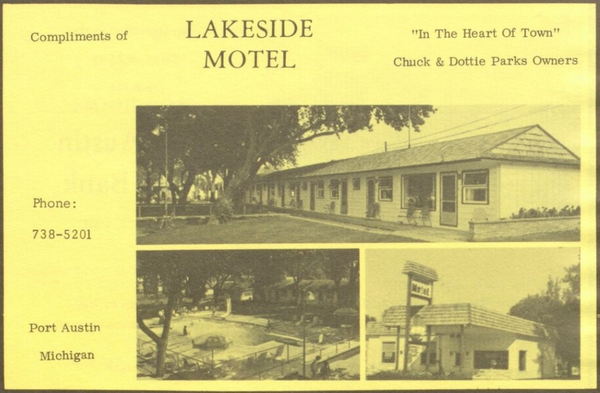 Lakeside Motor Lodge (Lakeside Motel) - Vintage Yearbook Ad (newer photo)